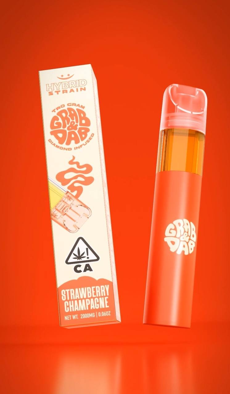 GRAB AND DAB STRAWBERRY CHAMPAGNE DISPOSABLE