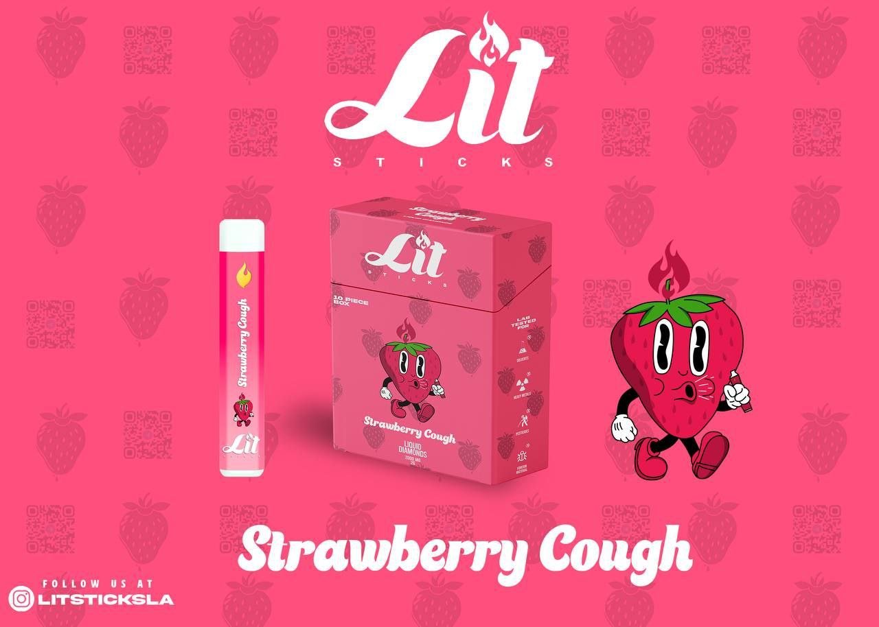 Lit Sticks Strawberry Cough Disposable