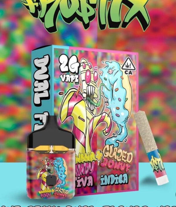 FROSTIX BANANA CANDY GLAZED DONUT DISPOSABLE