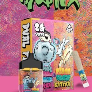 FROSTIX LUNAR LYCHEE ICE  PEACH RINGS DISPOSABLE